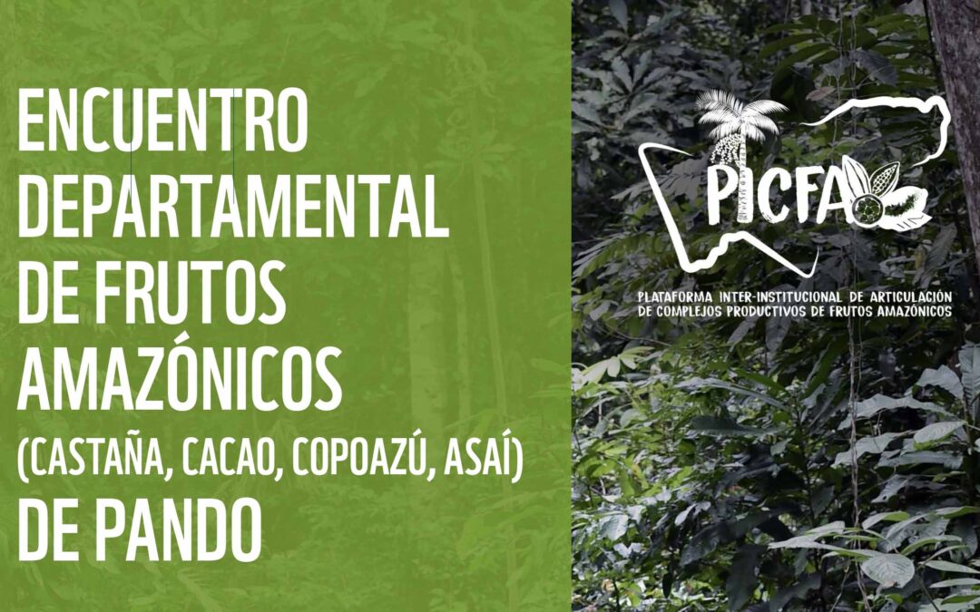 Encuentro Departamental de Frutos Amazónicos (Castaña Cacao, Copoazú, Asaí) de Pando.